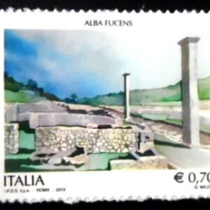 Selo postal da Itália de 2013 Alba Fucens L'Aquila N