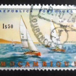 Selo postal de Moçambique de 1973 Sailing Boats U