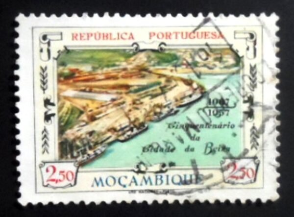 Selo postal de Moçambique de 1957 Fondations Day from the City Beira U