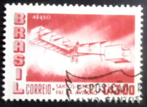 Selo postal do Brasil de 1956 14 Bis 4 NCC