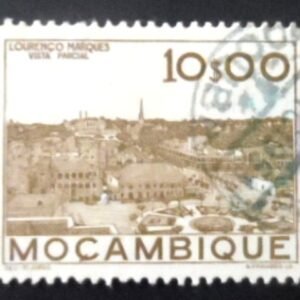 Selo postal de Moçambique de 1948 View of Lourenco Marques 10 U