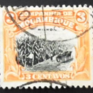 Selo postal da Companhia de Moçambique de 1925 Corn Field 3 U