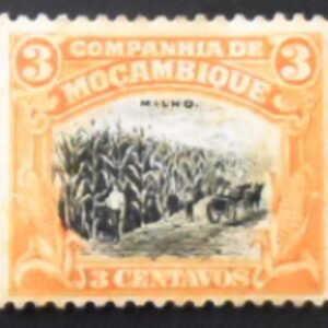 Selo postal da Companhia de Moçambique de 1925 Corn Field 3 N
