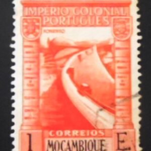 Selo postal de Moçambique de 1938 Barrage 1 E U