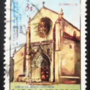 Selo postal do Brasil de 1968 Church in Santarem U