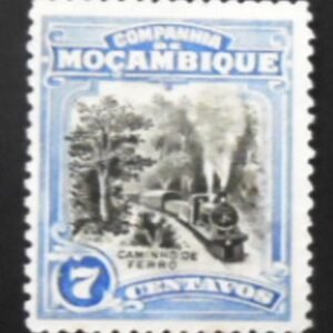 Selo postal da Companhia de Moçambique de 1923 Beira railway 7 N