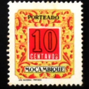 Selo postal de Moçambique de 1952 Postage Due 10 N
