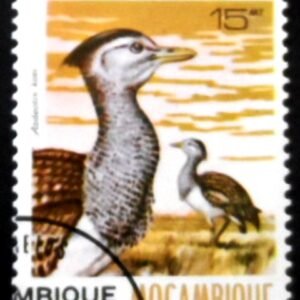 Selo postal de Moçambique de 1981 Kori Bustard NCC