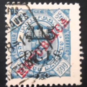 Selo postal de Lourenço Marques de 1914 King Carlos I of Portugal 115 U