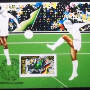 Máximo postal do Brasil de 1974 nº 30 Copa do Mundo 74