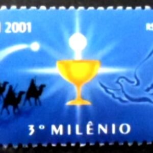 Selo postal do Brasil de 2001 Cristão M