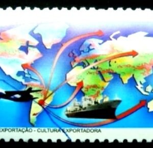 Selo postal do Brasil de 2001 Cultura Exportadora U