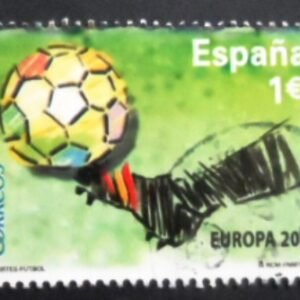 Selo postal da Espanha de 2008 European Football Champions 2008 U