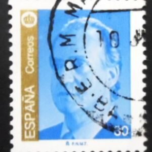 Selo postal da Espanha de 1995 King Juan Carlos I 30 U