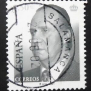 Selo postal da Espanha de 2002 King Juan Carlos I 50 U