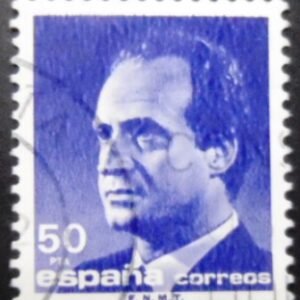 Selo postal da Espanha de 1989 King Juan Carlos I 50 U
