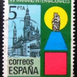 Selo postal da Espanha de 1979 Mariological Congress U