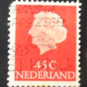 Selo postal da Holanda de 1953 Queen Juliana 45 U