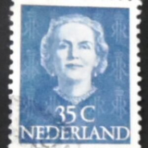Selo postal da Holanda de 1949 Queen Juliana 35 U