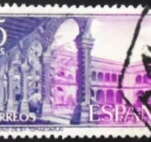 Selo postal da Espanha de 1972 Monastery of St Thomas U