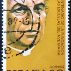 Selo postal da Espanha de 1989 Father Andrés Manjón y Manjón U