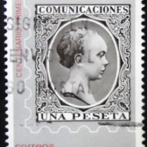 Selo postal da Espanha de 1989 King Alfonso XIII Stamps U