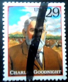 Selo postal dos Estados Unidos de 1994 Charles Goodnight U