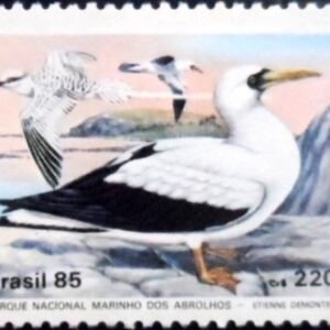 Selo postal do Brasil de 1985 Atobá N