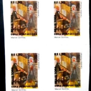 Quadra de selos postais do Brasil de 2004 Marcel Gontrau M QD