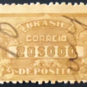 Selo postal do Brasil de 1935 Depósito 20$ U