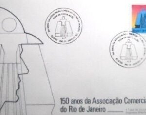 FDC oficial nº 337 de 1984 Associação Comercial RJ 10186