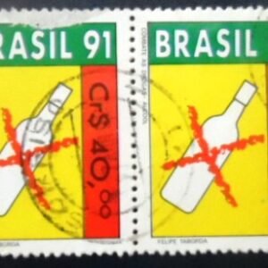 Remover termo: Par de selos postais do Brasil de 1991 Álcool U PR Par de selos postais do Brasil de 1991 Álcool U PR