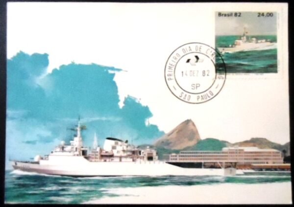 Máximo Postal do Brasil de 1982 Navio Escola Brasil