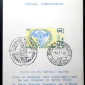 Folhinha Filatélica nº 29 de 1966 Nova Lei Serviço Militar 15737