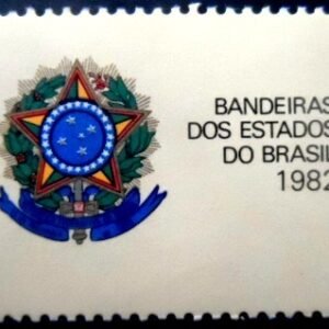 Vinheta Postal do Brasil de 1982 Vinheta Brasão M V