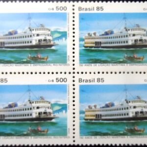 Quadra de selos postais do Brasil de 1985 Urca M QD