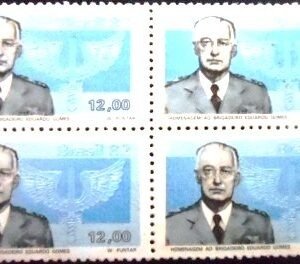 Quadra de selos postais do Brasil de 1982 Eduardo Gomes U QD Escolher das tags mais usadas