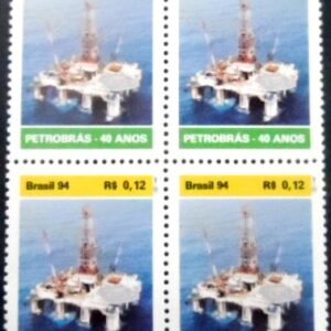 Quadra de selos postais do Brasil de 1994 PETROBRÁS M QD