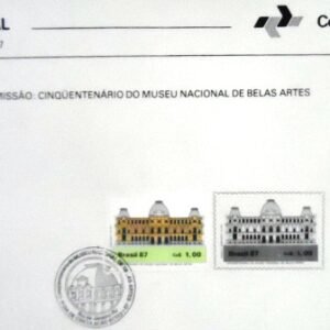 Edital nº 1 de 1987 Museu Nacional selado 3141