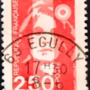 Selo postal da França de 1991 Marianne of Briat 2.50 A U