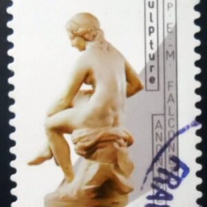 Selo postal da França de 2019 Statue by EM Falconet U