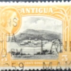 Selo postal de Antigua e Barbuda de 1953 Nelson's Dockyard 3 U