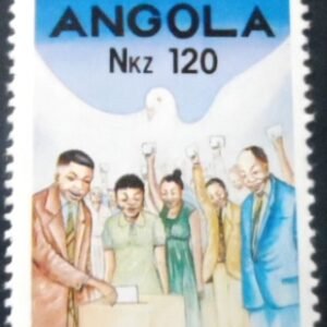 Selo postal da Angola de 1992 Free Elections in Angola M