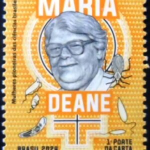Selo postal do Brasil de 2024 Maria Deane M