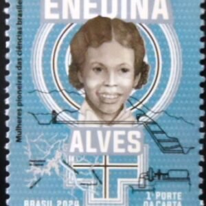 Selo postal do Brasil de 2024 Enedina Alves M