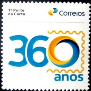 Selo postal Personalizado do Brasil de 2023 360 Anos dos Correios M