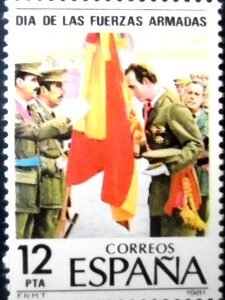 Selo postal da Espanha de 1981 Armed Forces Day M