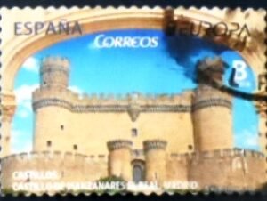 Selo postal da Espanha de 2017 Castle Manzanares U