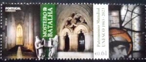 Selo postal de Portugal de 2023 Church of Santa Maria da Vitória M
