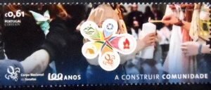 Selo postal de Portugal de 2023 Catholic Scouting in Portugal 0.61 M II